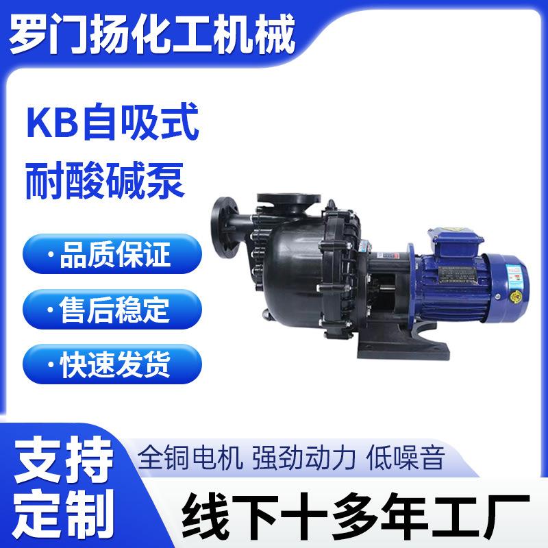 KB自吸式马肚泵耐腐蚀大头泵塑料化工耐酸碱铁氟龙电镀循环泵