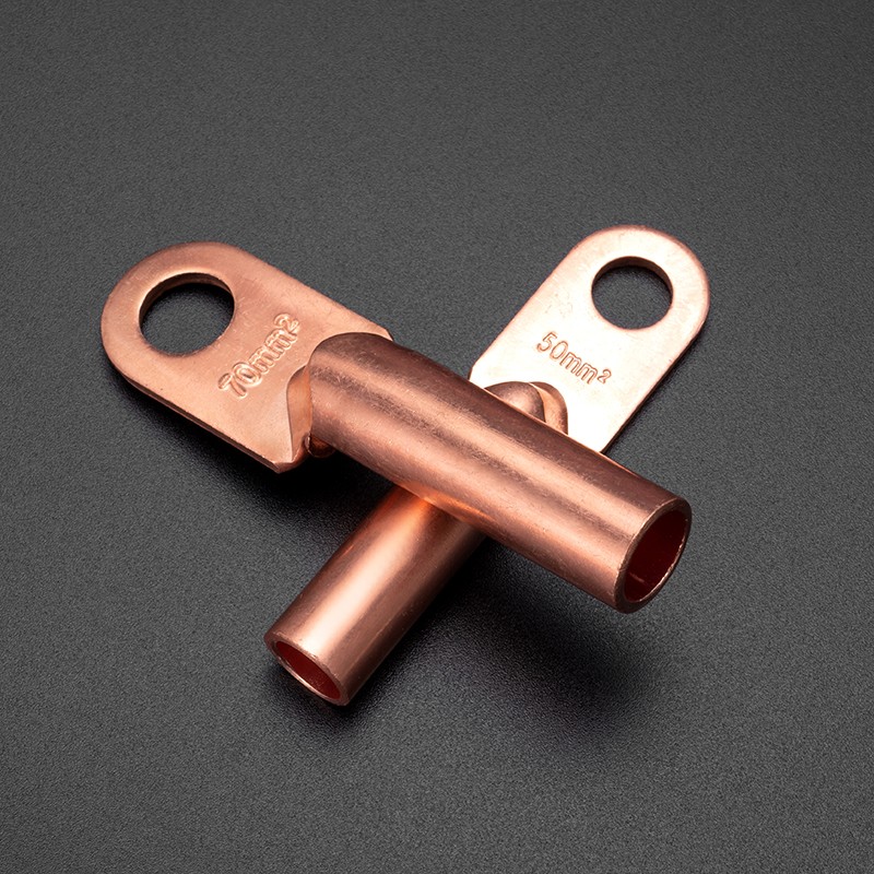 B级堵油式DT系列铜鼻子铜电缆接线端子 铜耳DT-10 16  35 95 120