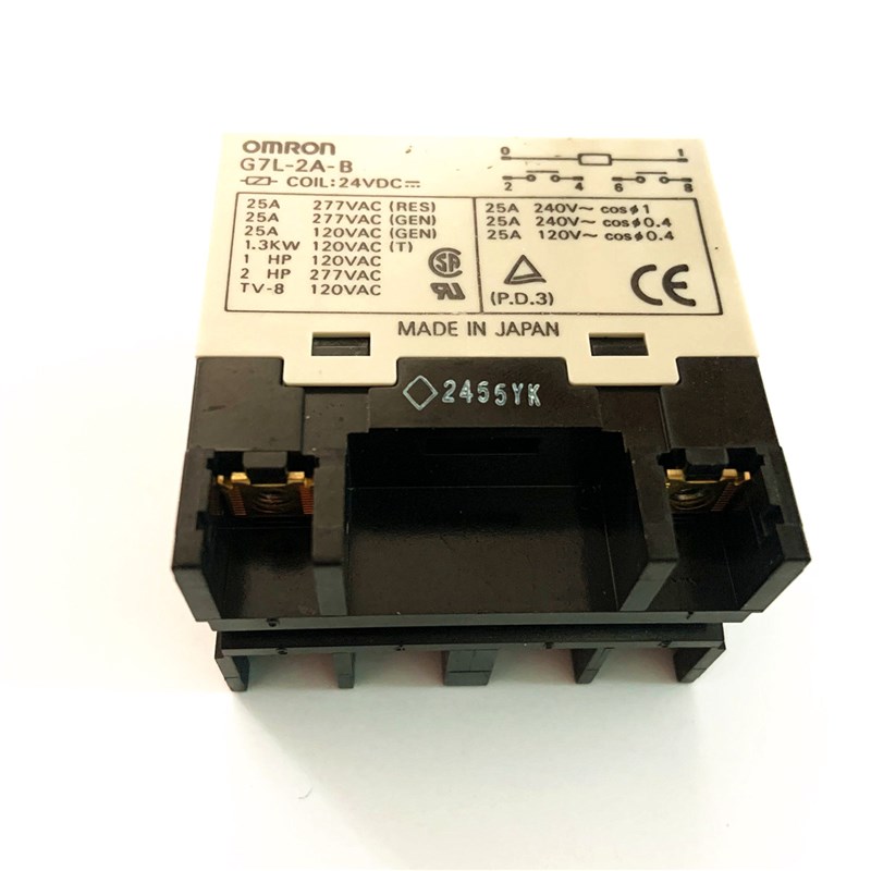 G7L-2A-B是OMRON直流24VDC线圈变频器用继电器拆机实价直拍