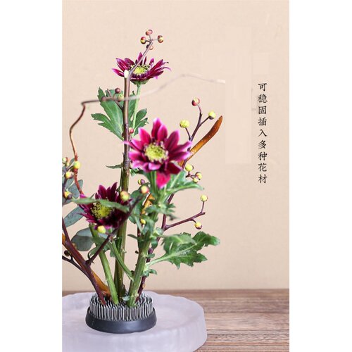 diy剑山插花器中式禅意定工具套装花干花固神器A83356底日座式器