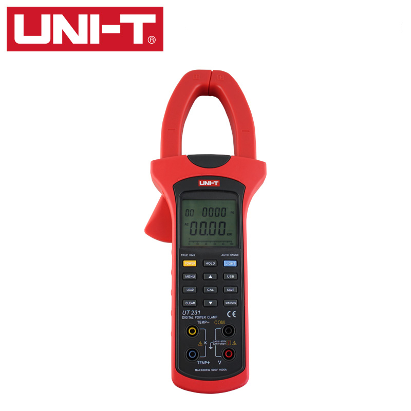 优利德UT231UT232数字钳形功率计电压表功率测量仪温度tc