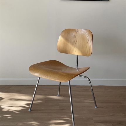 DPstudio 伊姆斯餐椅北欧简约中古靠背蚂蚁椅设计师复古办公椅