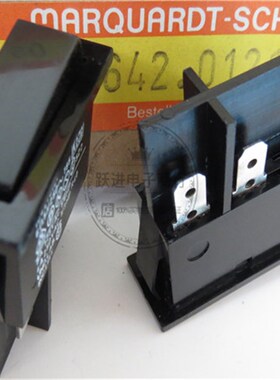 1642进口德国MARQUARDT船型开关4A250VAC 4脚2档翘板摇臂电源开关