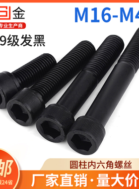 M16M18M20M22M24M27M30M36M42 12.9级内六角螺丝加长高强度螺栓