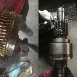 沈阳中捷摇臂钻床配件 Z3732 铜齿轮 齿轮轴 一套