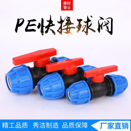 PE快速球阀 活接免烫快速阀门20 25 32 4分6分1寸饮自来水管配件
