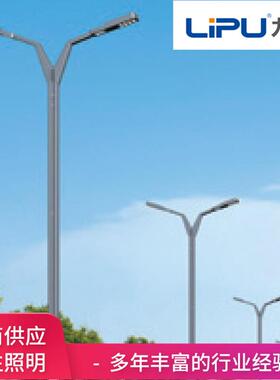厂家直供LED市电路灯6米8米太阳能路灯户外双臂双头LED路灯杆