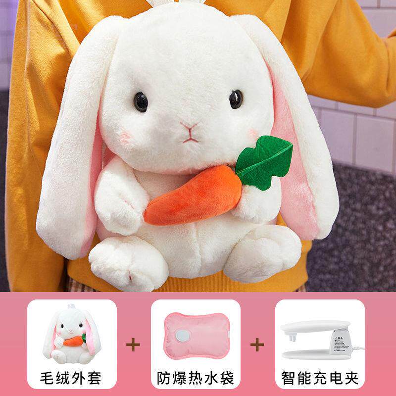 睿富暖水袋暖脚用暖宝宝充电热水袋注水暖脚神器床上暖手宝毛绒可