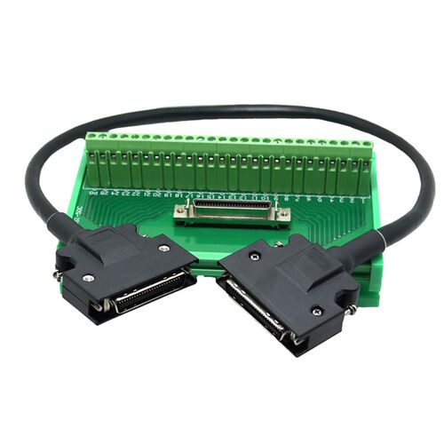 替代研华端子板CN1转接板SCSI50芯采集卡 分线器中继端子台3M接头