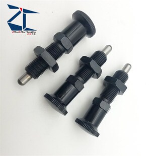 细牙螺纹加长复位型旋钮柱塞 分度定位销 PXAL PXKL8 10 12 16