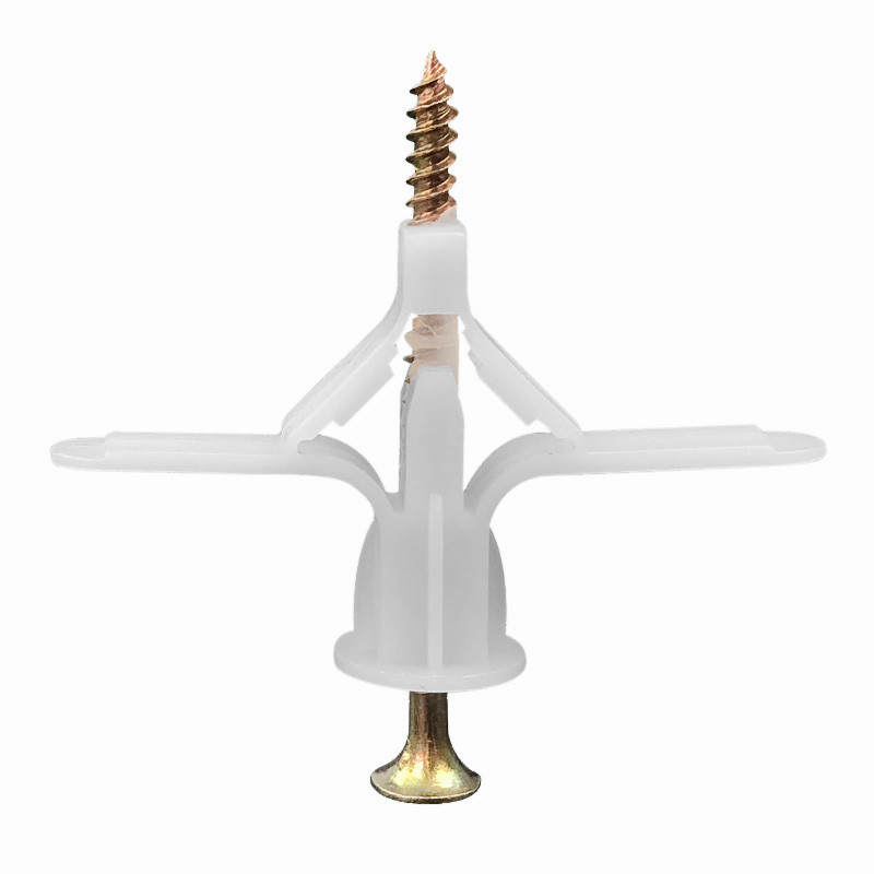 150套飞机塑料膨胀管石膏板胶塞螺丝蝴蝶空心砖自攻胀塞膨胀螺栓