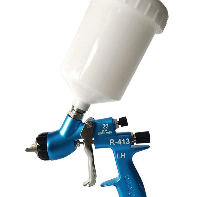 台湾宝丽喷枪R413 汽车油漆面漆清漆亮油喷涂枪高雾化上壶1.3/1.4