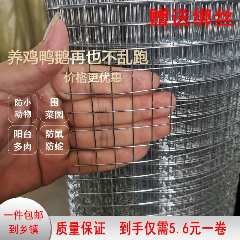 镀锌铁丝网围栏铁网钢丝养殖养鸡网格片热镀电焊栅栏护栏围墙防锈