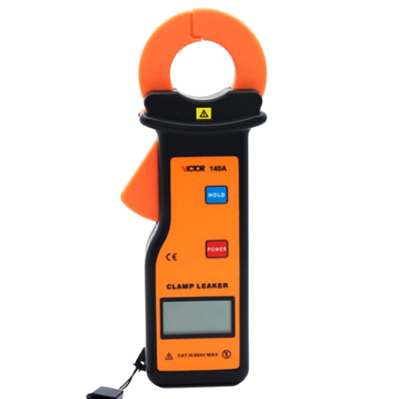 胜利VICTOR 漏电流钳形表数字钳型万用表电缆接地漏电检测 VC140A