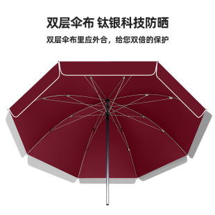 遮阳伞太阳伞户外摆摊大型圆形y沙滩室外地摊伞做生意庭院商用大