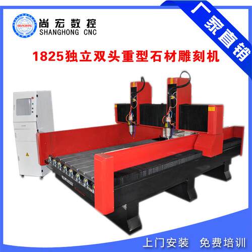 1825双头棺材雕刻机 重型石材雕刻机 石材切割机 墓碑雕刻 佛像