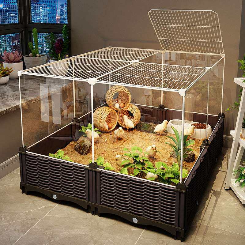 生态养殖鸡笼子芦丁鸡加密饲养箱家用育雏养殖大号号铁笼