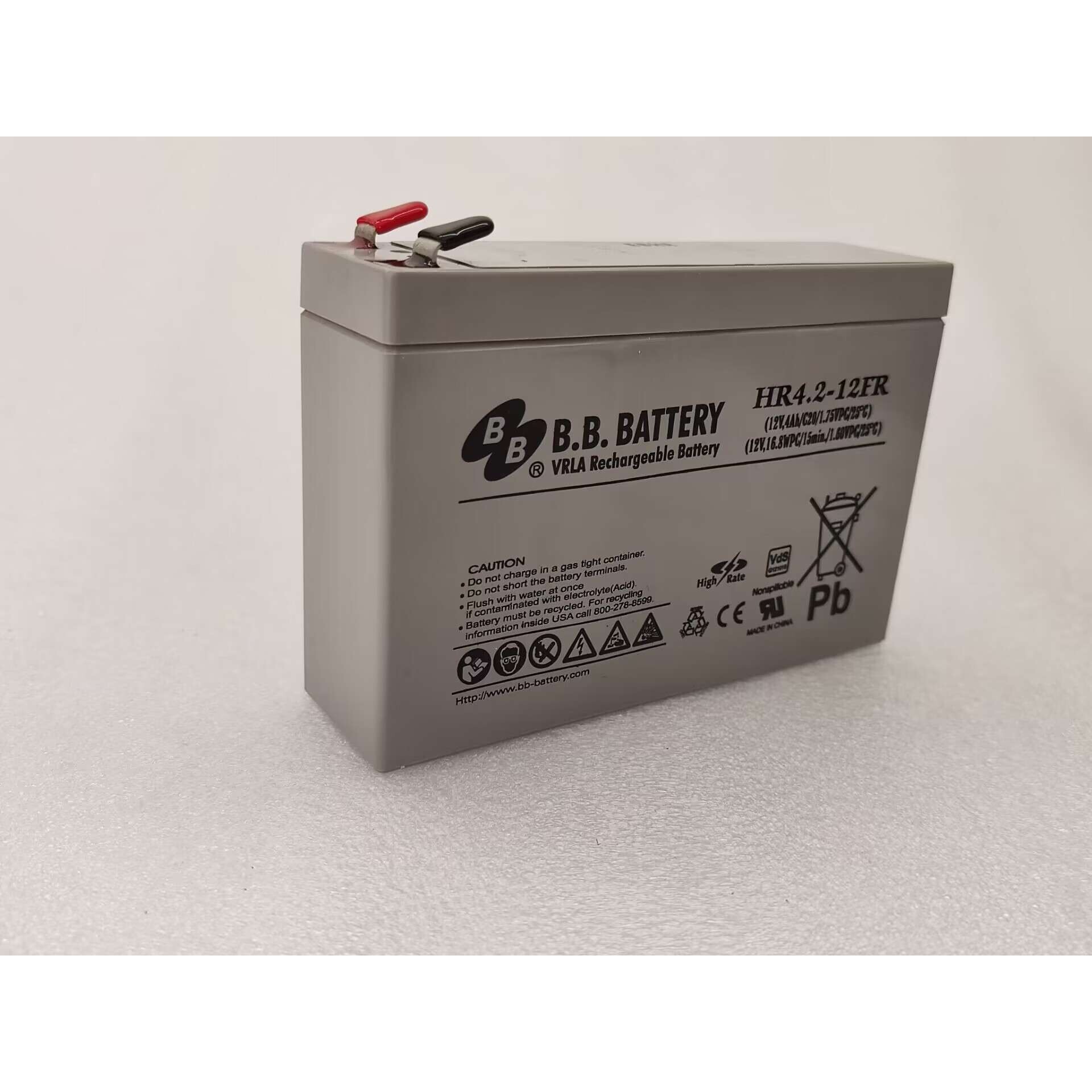 BB HR4.2-12FR/12V4AH蓄电池 仪器镁镁蓄电池