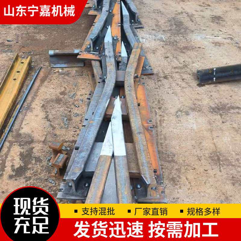 矿用道岔岔尖岔芯品种齐全 右开单开道岔左开气动无极绳钢枕道岔