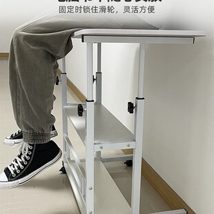 移动折叠书e桌小白桌家用卧室床边桌学习桌子升降电脑桌读书沙发