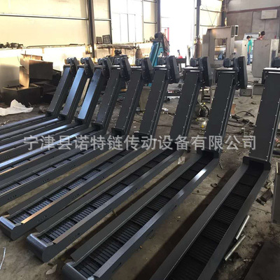 宁津厂家排屑机链板输送机废料角铁提升输送链板提升输送设备