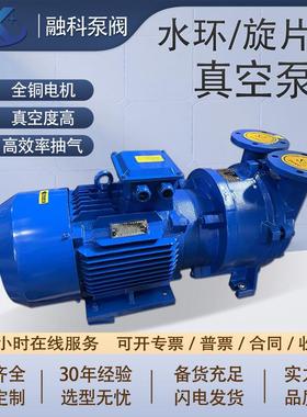 2BV5121水环式真空泵型真空一体式泵 抽气泵压缩机SK旋片式真空泵