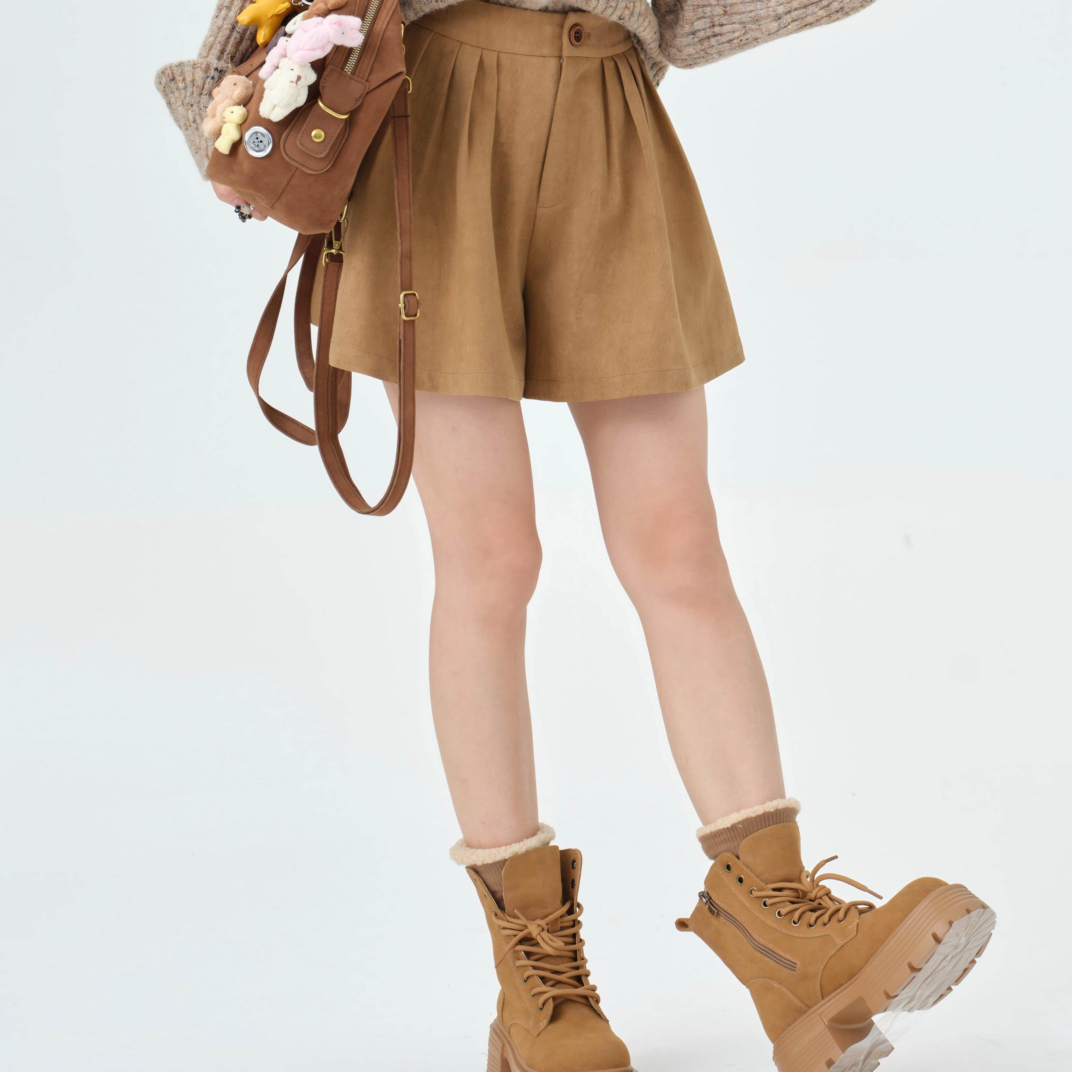 高光杏运/Co&Shen重生小个子春季新款高腰百搭高腰收腰裙裤,女装/女士精品,裙裤,淘宝优惠券,粉丝福利购,淘宝优惠卷