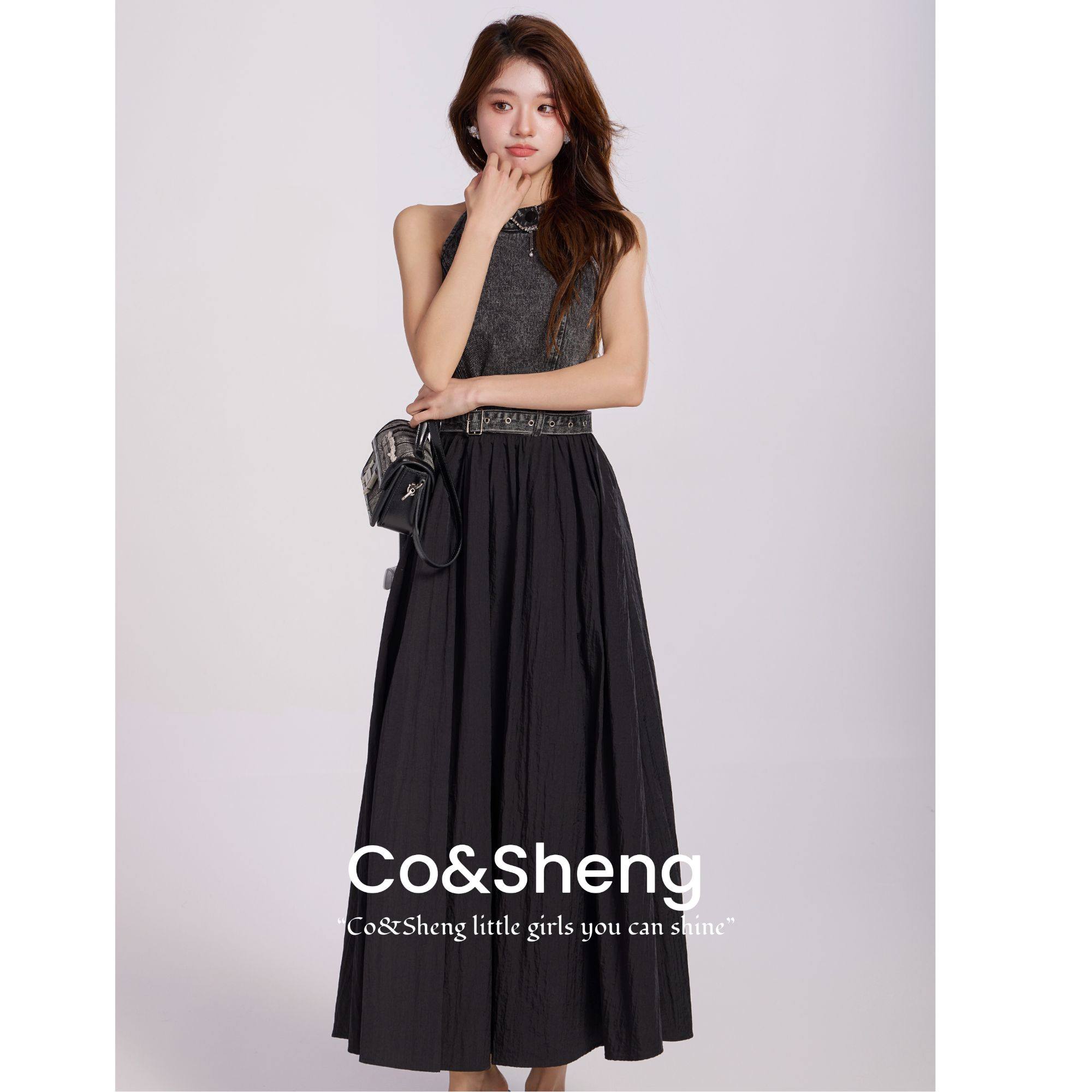 旧日信札/cosheng重生小个子春夏牛仔连衣裙小黑裙洋气衣服女出行,女装/女士精品,连衣裙,淘宝优惠券,粉丝福利购,淘宝优惠卷