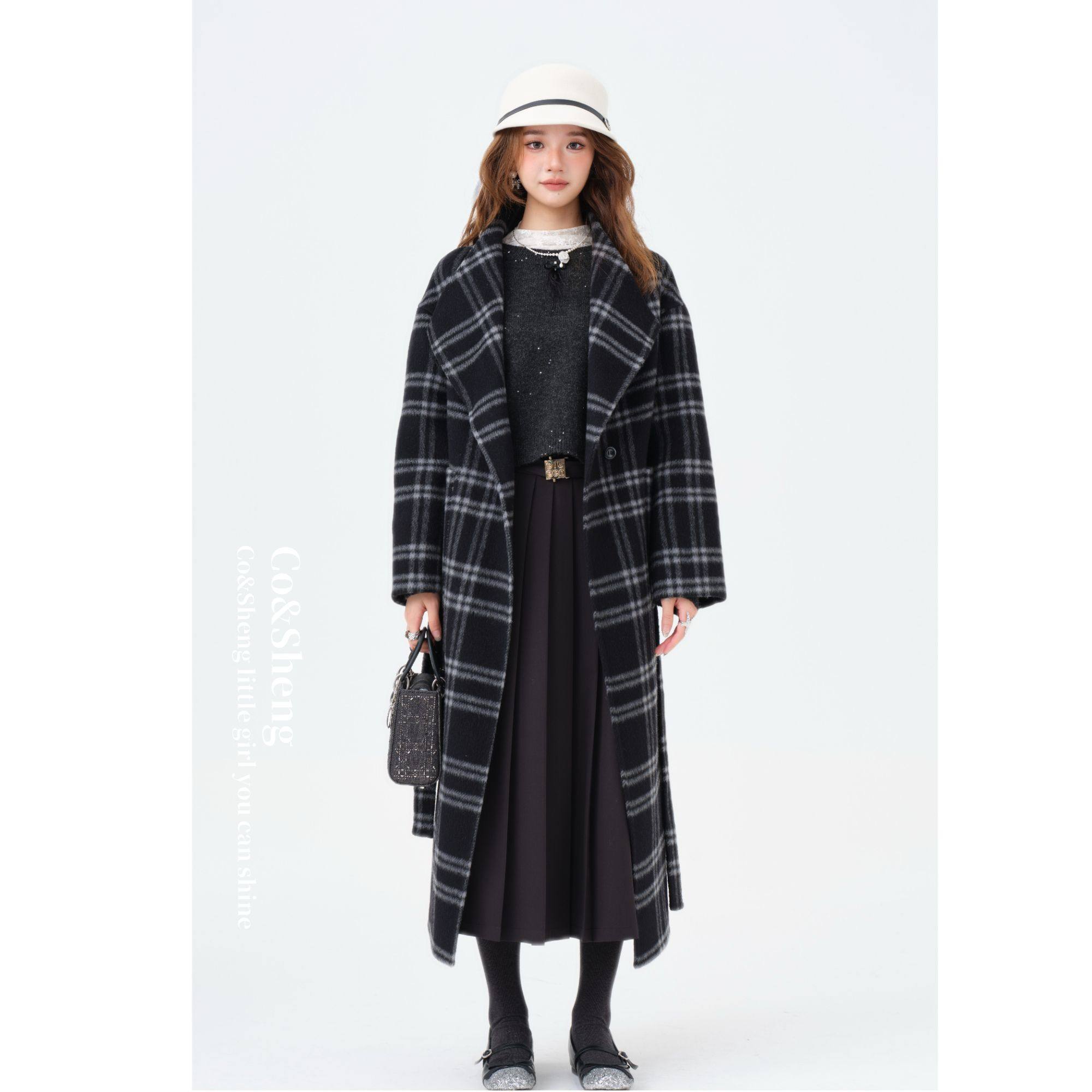 富士山下/Co&Sheng重生小个子女款冬季大衣毛呢绵羊毛休闲百搭,女装/女士精品,毛呢外套,淘宝优惠券,粉丝福利购,淘宝优惠卷