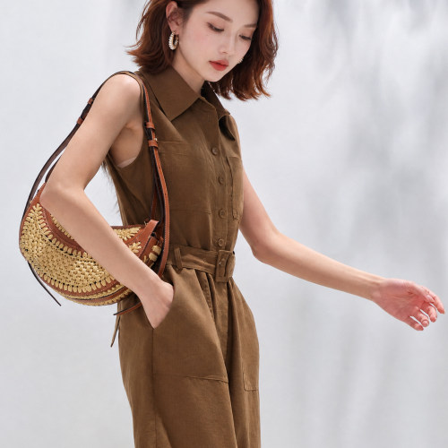 重生小个子阔腿连体裤女显瘦减龄