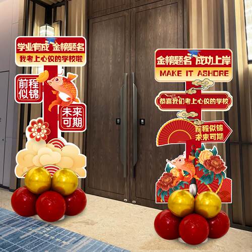 中高考毕业谢师宴升学宴迎宾牌