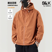 美式 2025新款 机能连帽外套 秋冬季 Baleno班尼路冲锋衣夹克外套男士