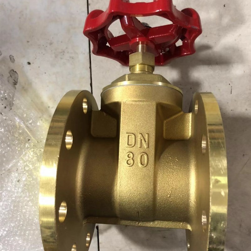 黄铜法兰闸阀Z45W-16全铜法兰式阀门DN40 50 65 80 100铜杆铜芯