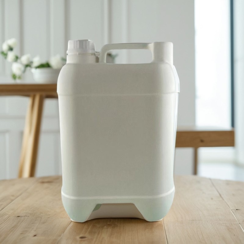 塑料桶5L白色半透明加厚带盖折叠水桶化工废液密封包装储水