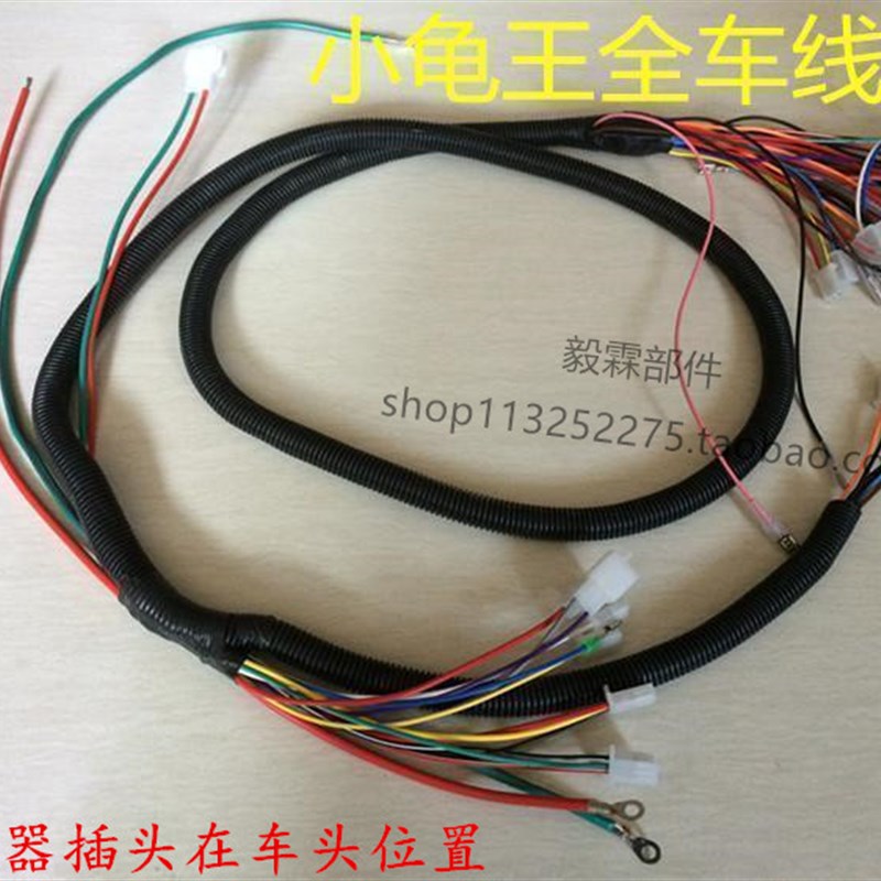 电动车全车主线路 小龟王整车线路 主线束 整车大线 小龟主线路