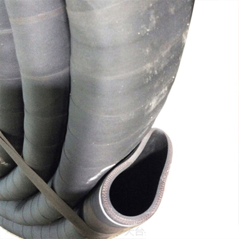 黑色橡胶管泥浆管高压耐磨打桩机排水夹布橡胶管2.5 3 4 5 6 8寸