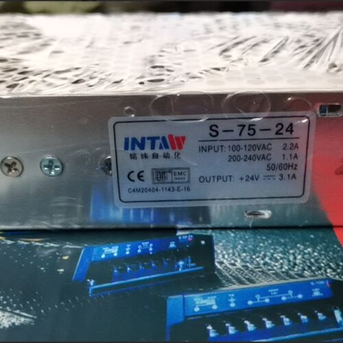 上海温州铭伟自动化 S-75-12 12V6.3A S-75-24V 3.2A开关电源