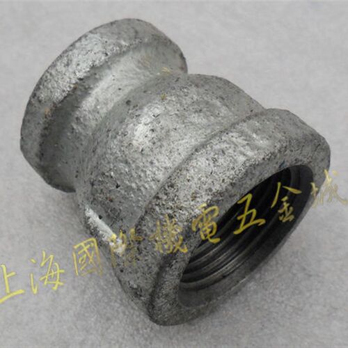 自来水管内丝螺牙直通转换大小头4 6分1-4寸接头镀锌管件铁管配件
