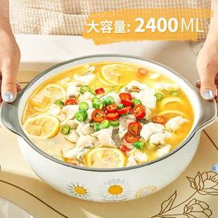 陶瓷大碗盆釉下彩菜水煮鱼 kt耳大双汤汤碗大号家用2酸02DFJ5新款