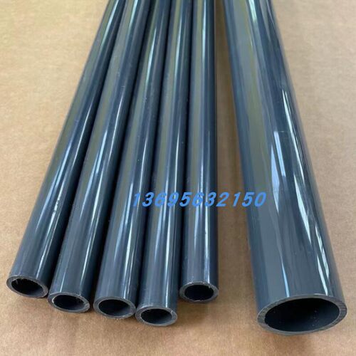 PVC-U管道 工程塑料管件 DN15/20工业级化工管道(深灰色)PN16