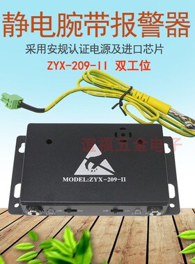 防静电腕带报警器ZYX-209-II双工位209-2手环在线监测仪测试仪