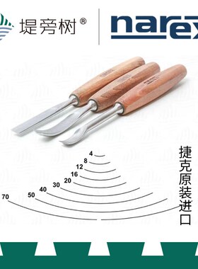 Narex 5号轮廓雕刻凿 捷克进口原装 雕刻雕花 曲线弧形凿 堤旁树