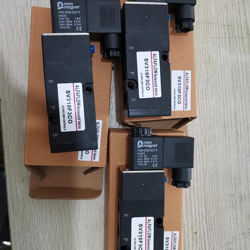 ALFAFLOW电磁阀SOLENOID VALVE气控换向阀SV310F3C0   SV320F3C0