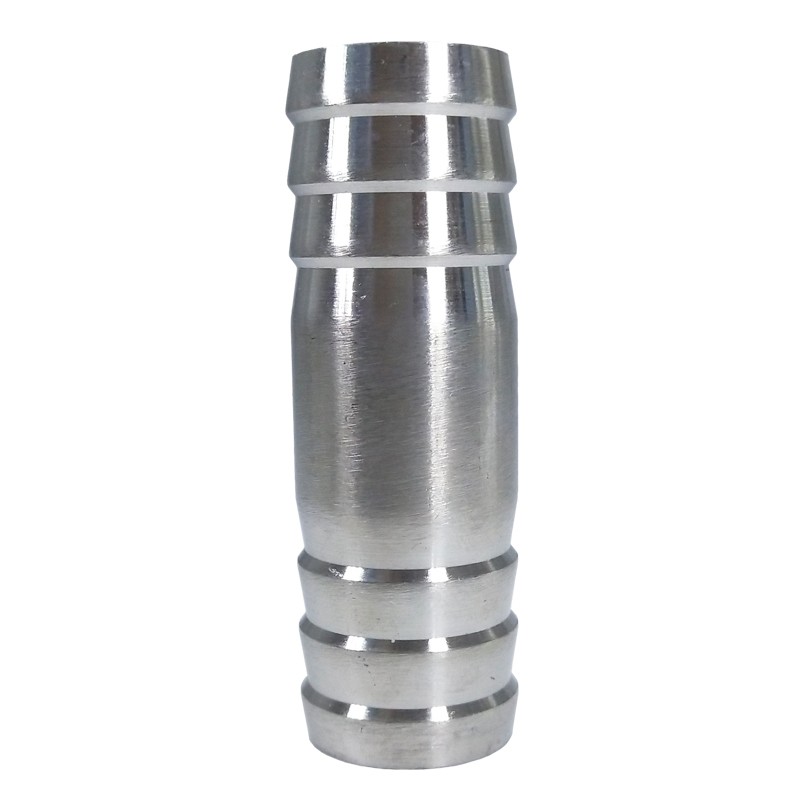 304不锈钢加长双头宝塔接头4分6分水管软管皮管直通接头双插水嘴