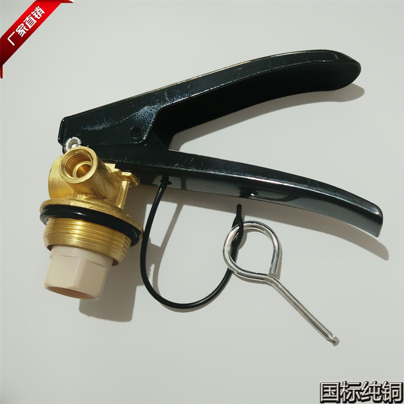 消防手提式水基/干粉灭火器配件铜阀门1-8KG 4Kg器头 圧把diy机头