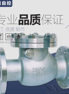 H44W-64P高压不锈钢旋启式法兰止回阀卧式单向阀64公斤DN15-DN200