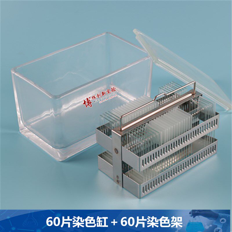 染色缸 60片染色缸 玻璃染色缸 不锈钢染色架60片 厂家直销