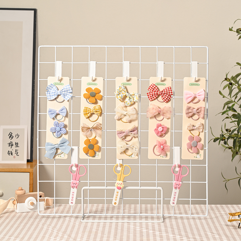 网格展示架幼儿园美工区作品环创架子摆摊照片挂架网片饰品铁丝网