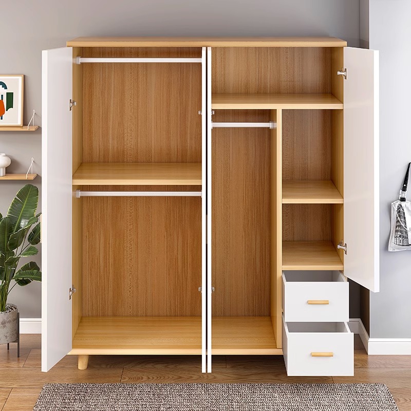 衣柜家用卧室儿童简易衣柜出租房用柜子收纳柜木质简约现代大衣橱