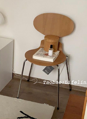 Lifepoem中古蚂蚁椅vintage韩系设计师民宿家用简约小户型餐椅